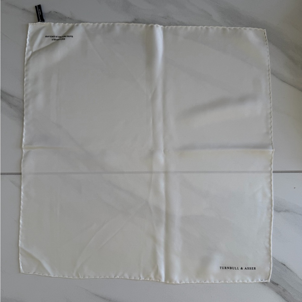 Turnbull & Asser Classic White Handkerchief